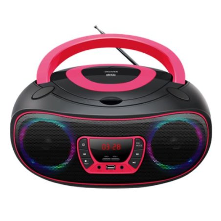 Denver TCL-212BT PINK Lecteur de CD Lecteur CD portable Noir, Rose