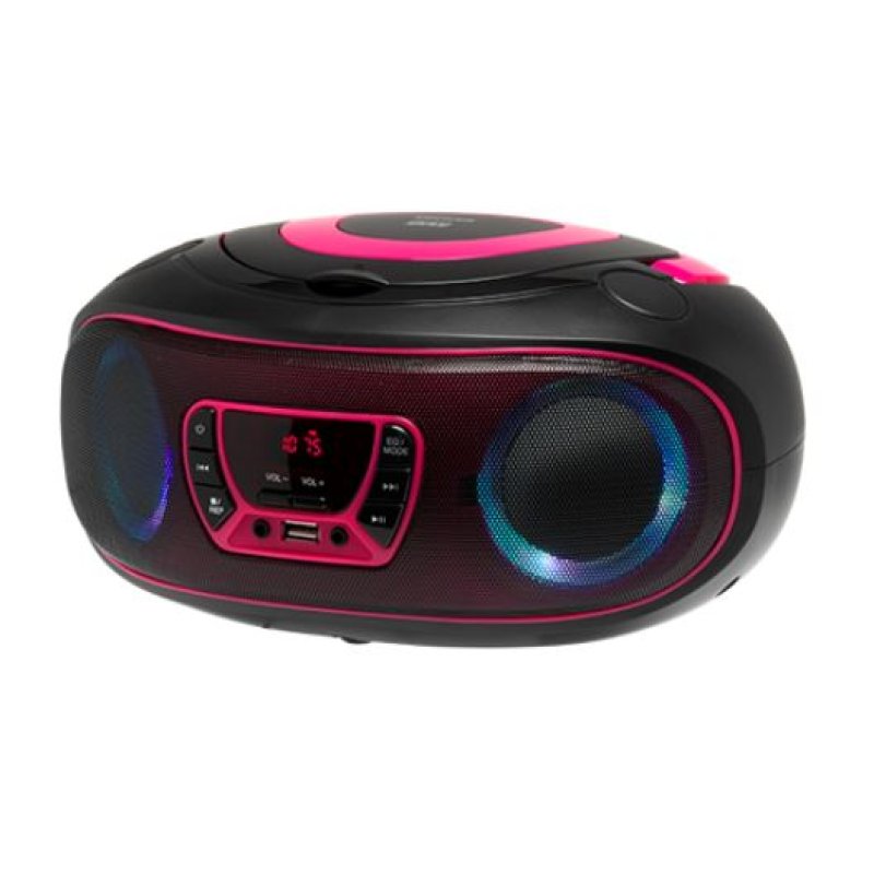 Denver TCL-212BT PINK CD player Portable CD player Black, Pink