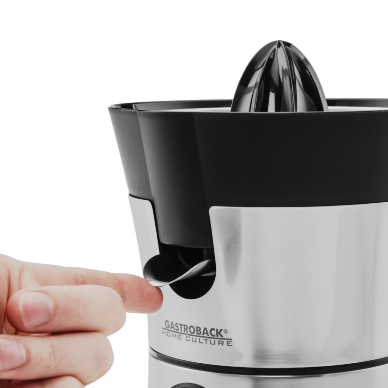 Gastroback Home Culture electric citrus press 100 W Black, Stainless steel