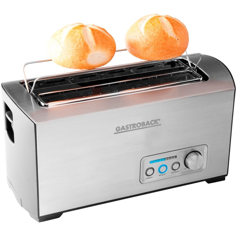 Gastroback Design Pro 4S 9 2 slice(s) 1500 W Black, Stainless steel