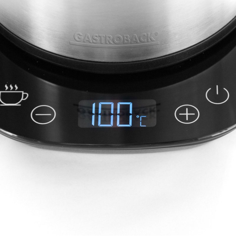 Gastroback Design Advanced Thermo electric kettle 1.7 L 2200 W Black, Stainless steel