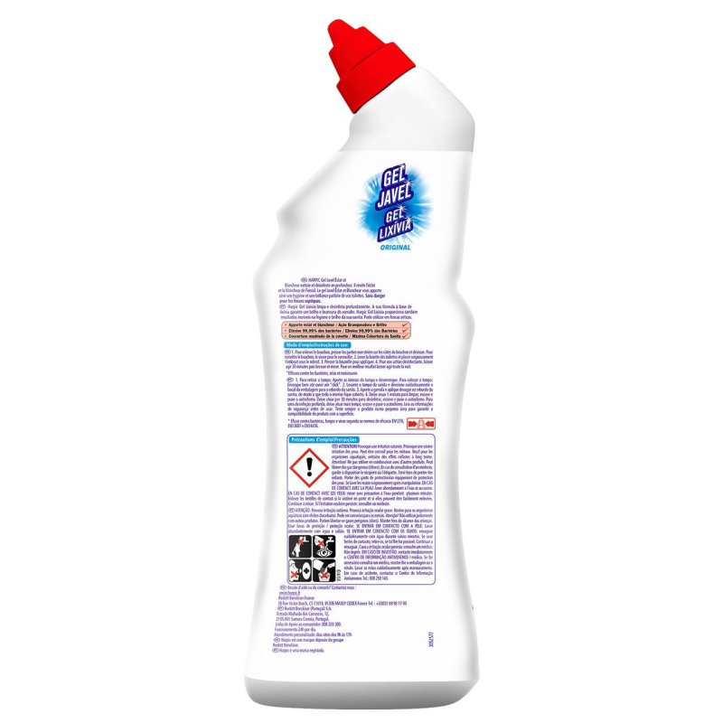 Harpic 3059941005008 bathroom/toilet cleaner 750 ml Bottle Gel Bleach cleaner