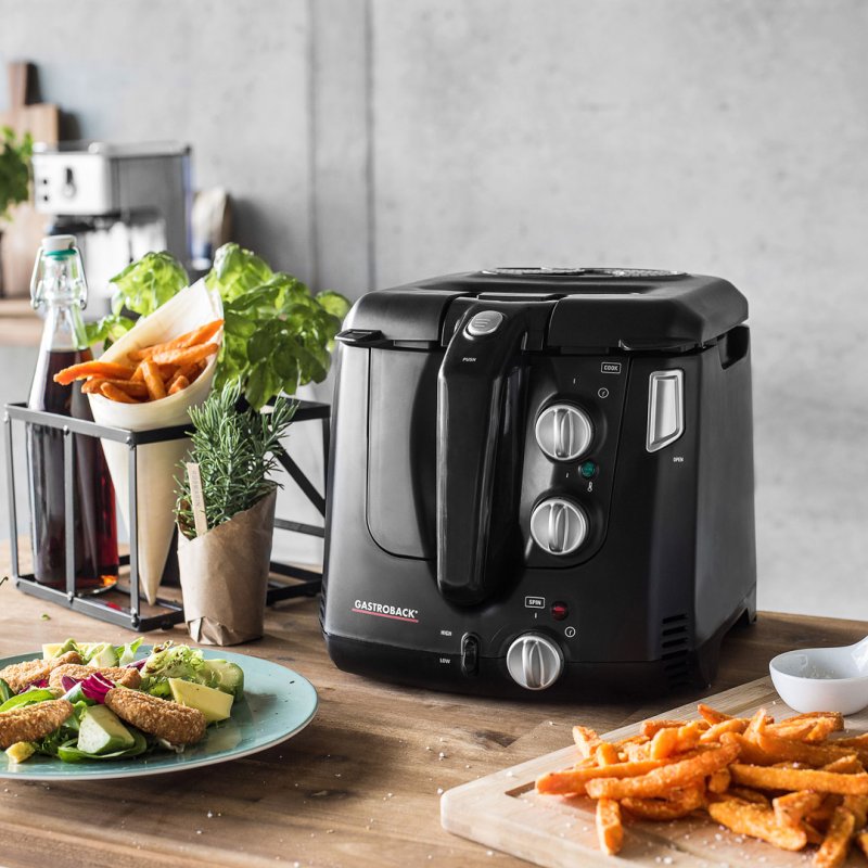 Gastroback Vita-Spin Unique 2,3 L Autonome 2000 W Friteuse sans huile Noir