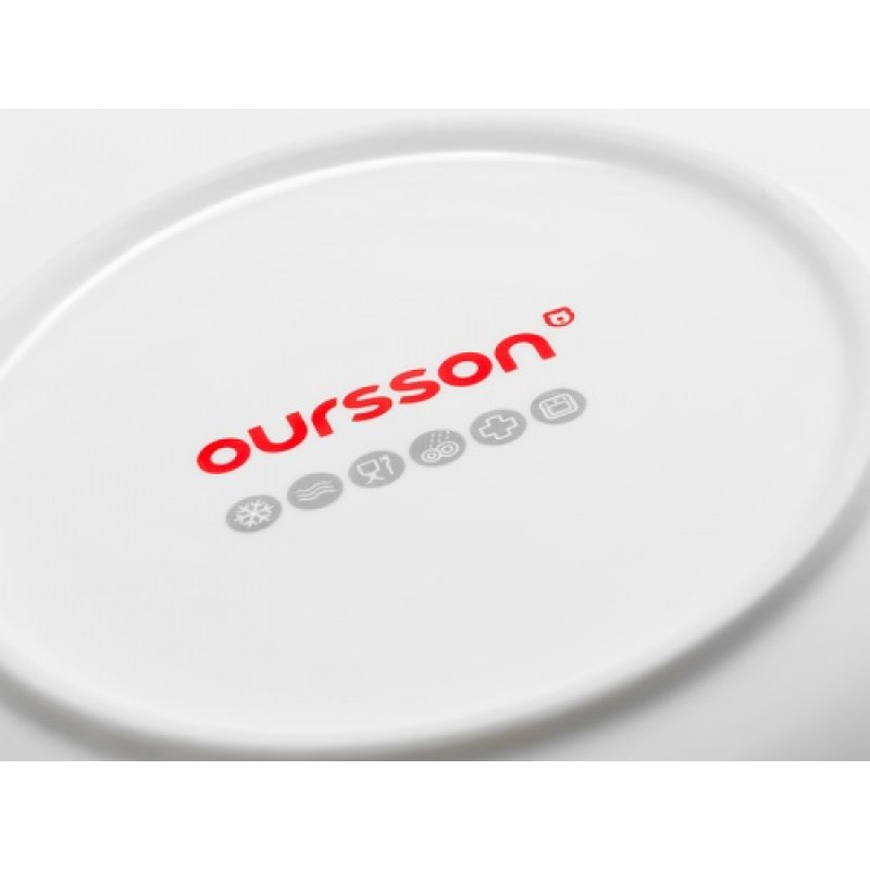 OURSSON BS4781RC/GA dining bowl Salad bowl Round Ceramic Multicolour 2 pc(s)