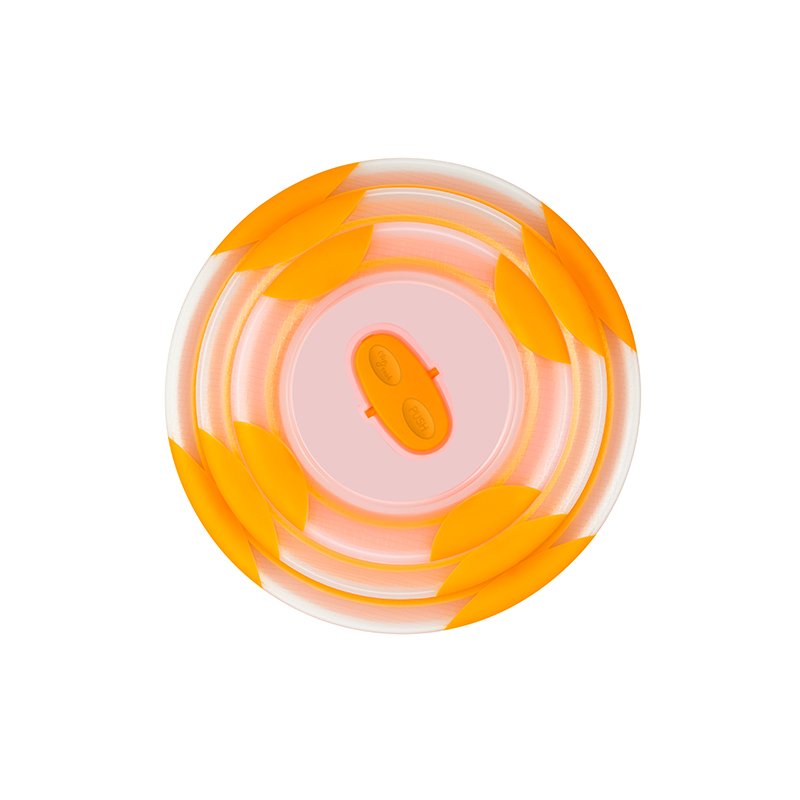 OURSSON BS2981RC/OR bol Ensemble de bols 1,7 L Rond Vitrocéramique Orange, Blanc 3 pièce(s)