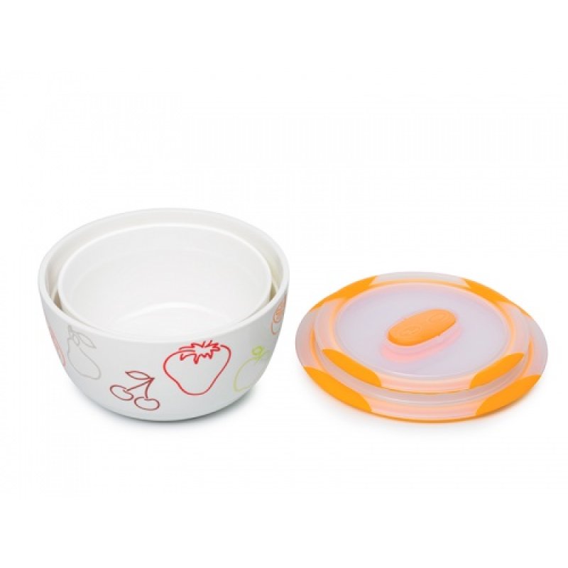 OURSSON BS4781RC/OR dining bowl Salad bowl Round Ceramic Mirror 2 pc(s)
