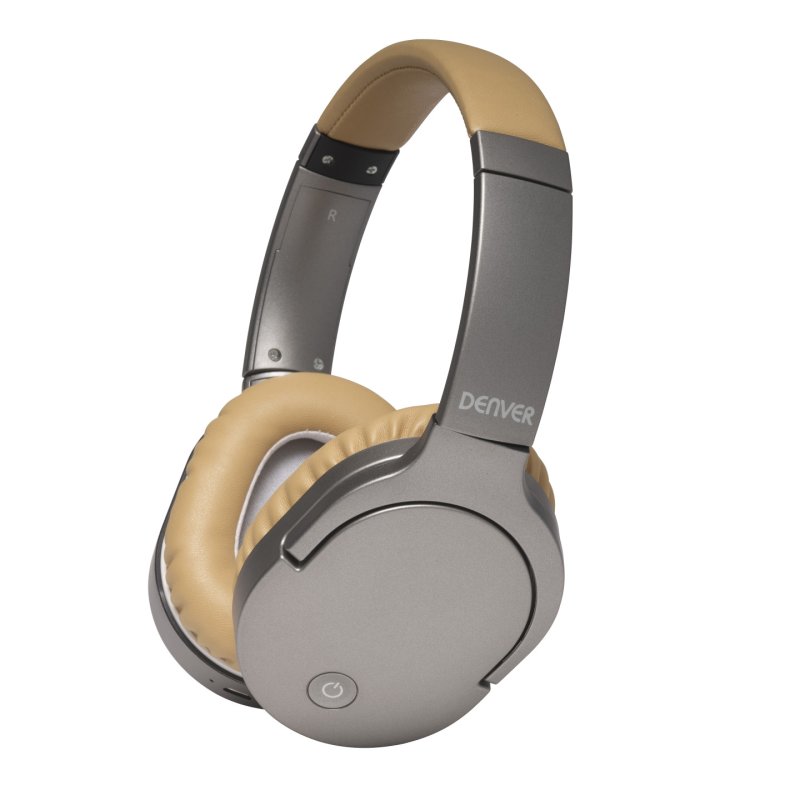 Denver BTN-207 SAND écouteur/casque Avec fil &sans fil Arceau Appels/Musique Micro-USB Bluetooth Marron, Argent