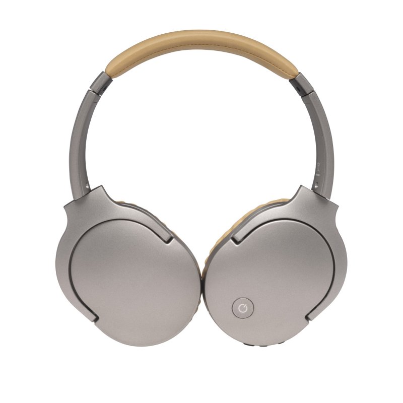 Denver BTN-207 SAND écouteur/casque Avec fil &sans fil Arceau Appels/Musique Micro-USB Bluetooth Marron, Argent