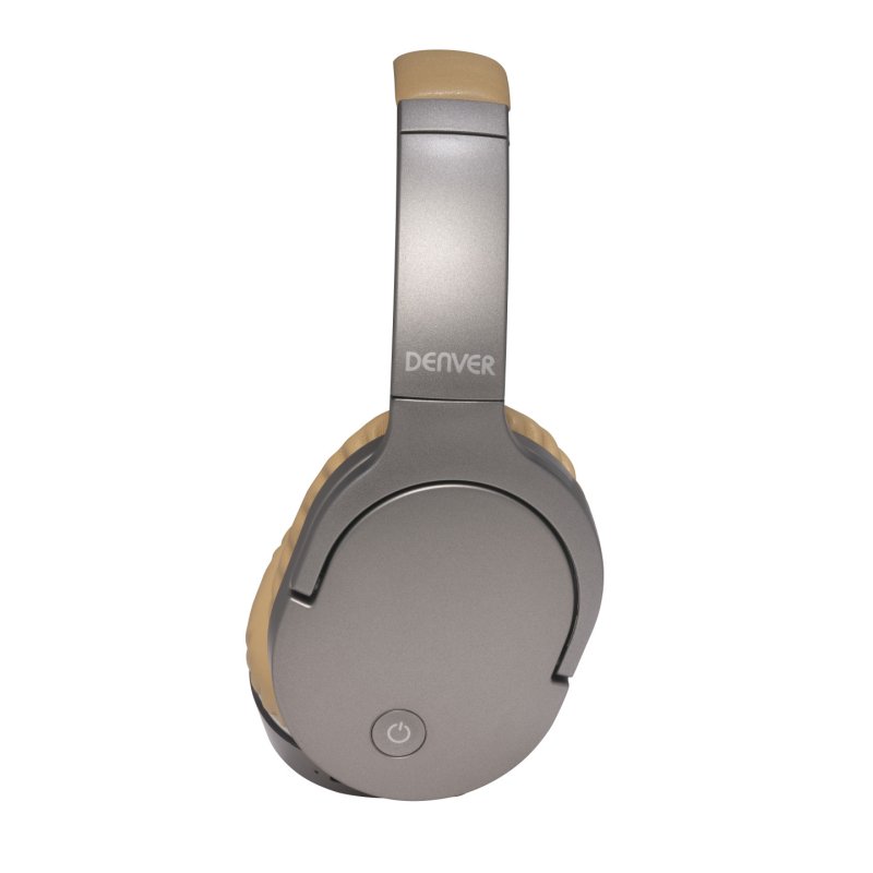 Denver BTN-207 SAND headphones/headset Wired & Wireless Head-band Calls/Music Micro-USB Bluetooth Brown, Silver