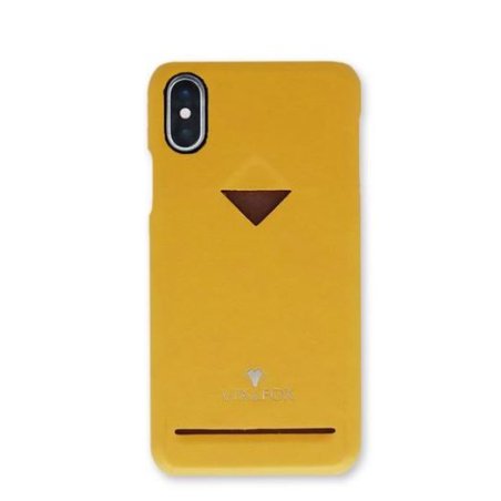 VixFox Card Slot Back Shell for Iphone X/XS mustard yellow