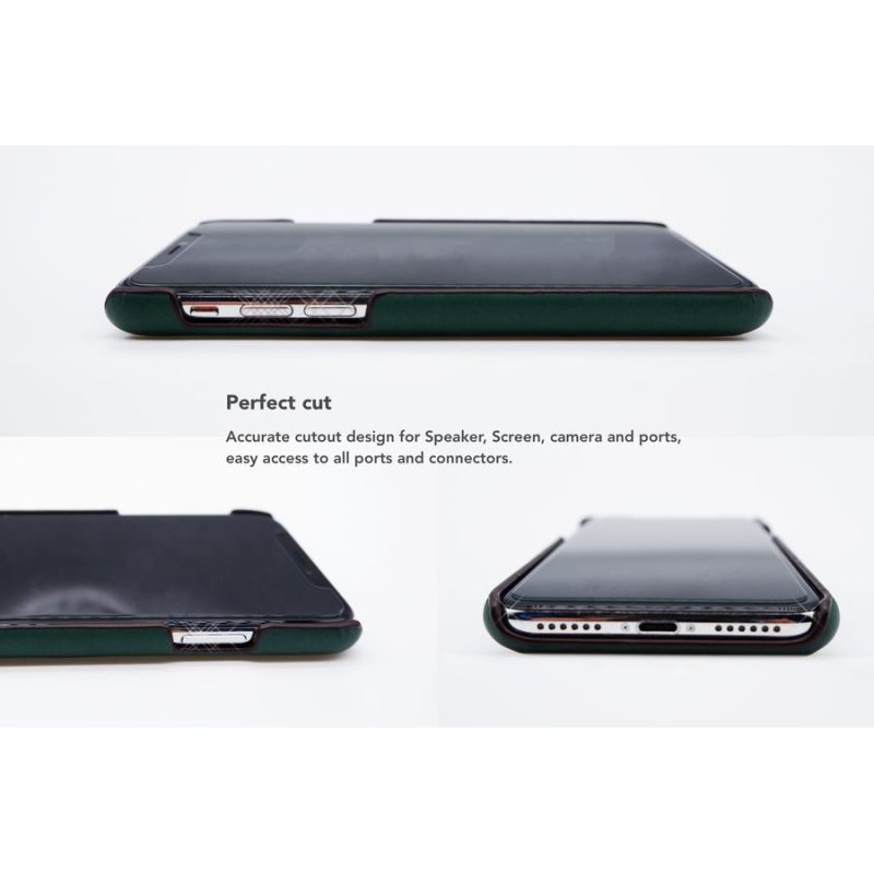 VixFox Card Slot Back Shell for Iphone XSMAX forest green