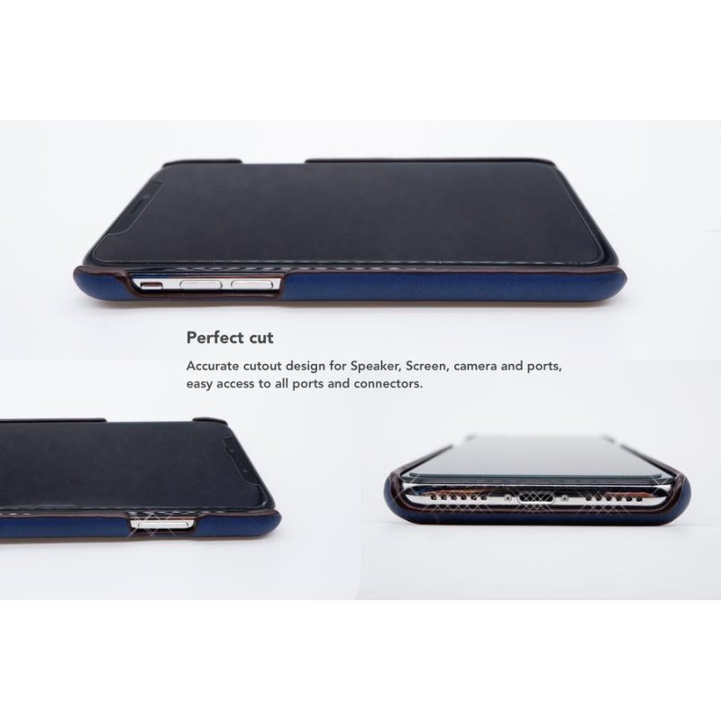 VixFox Card Slot Back Shell for Iphone XSMAX navy blue