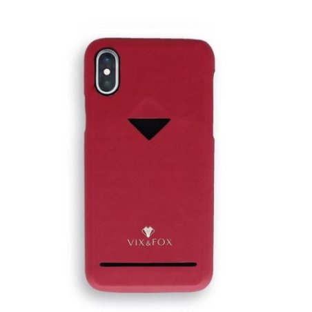 VixFox Card Slot Back Shell for Samsung S9 ruby red