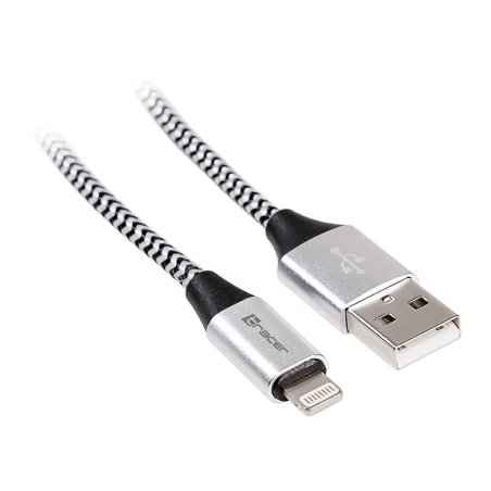 Tracer TRAKBK46268 lightning cable 1 m Black, Silver