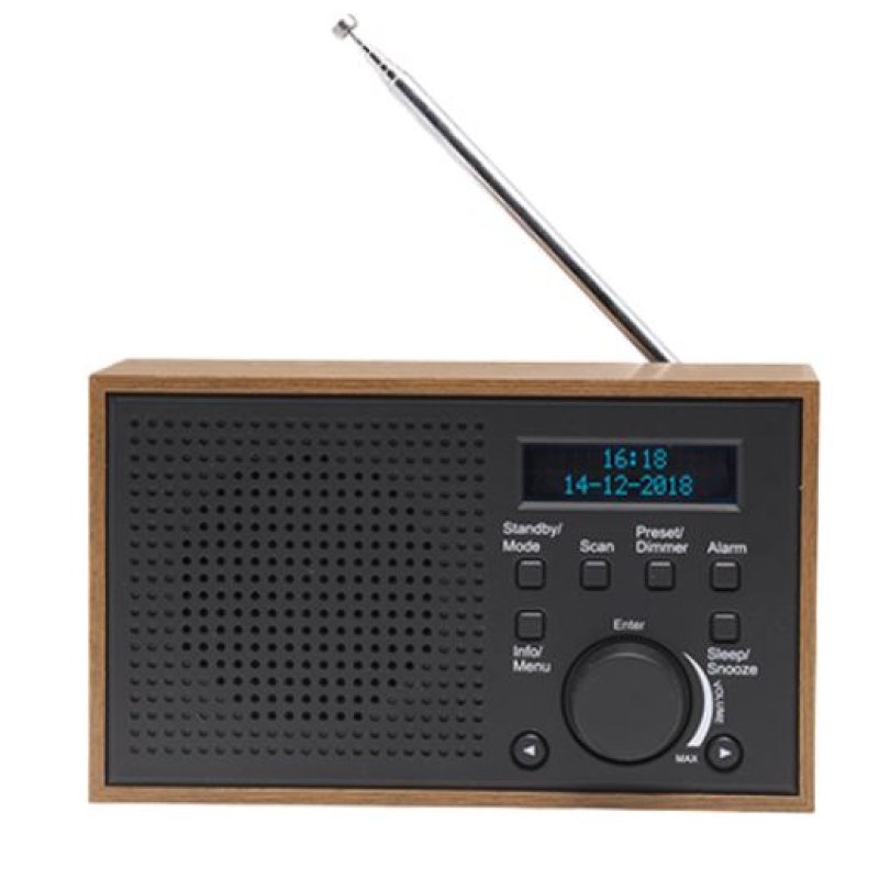 Denver DAB-46DARK GREY radio Internet Analog & digital Black, Brown