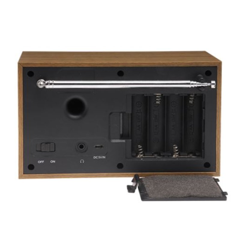 Denver DAB-46DARK GREY Radio portable Internet Analogique et numérique Noir, Marron