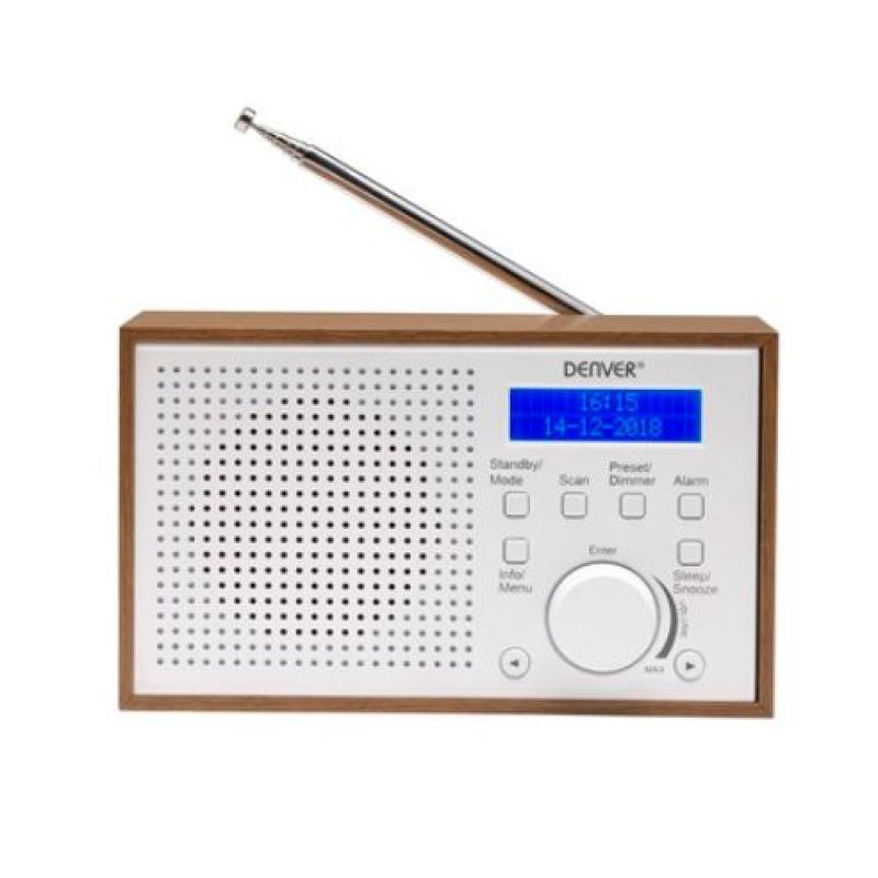 Denver DAB-46WHITE radio Internet Analog & digital Brown, White
