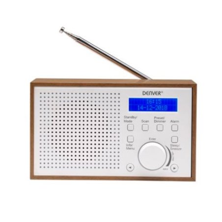 Denver DAB-46WHITE radio Internet Analog & digital Brown, White