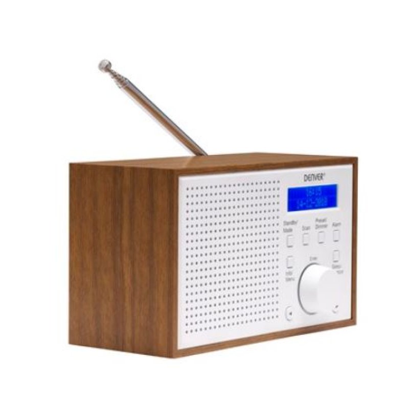 Denver DAB-46WHITE radio Internet Analog & digital Brown, White