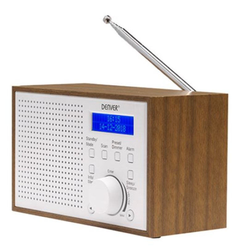 Denver DAB-46WHITE radio Internet Analog & digital Brown, White