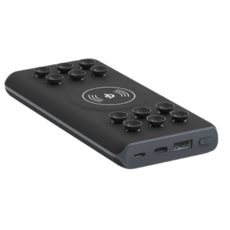 Denver PBQ-10001 banque d'alimentation électrique Lithium Polymère (LiPo) 10000 mAh Recharge sans fil Gris