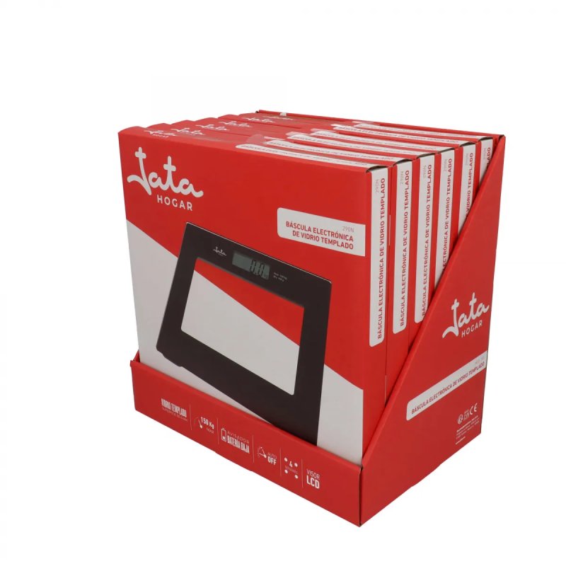 JATA 290 Square Black Electronic personal scale