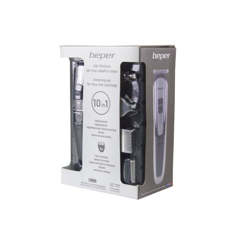 Beper 40.742 tondeuse corps / rasoirs Noir, Gris