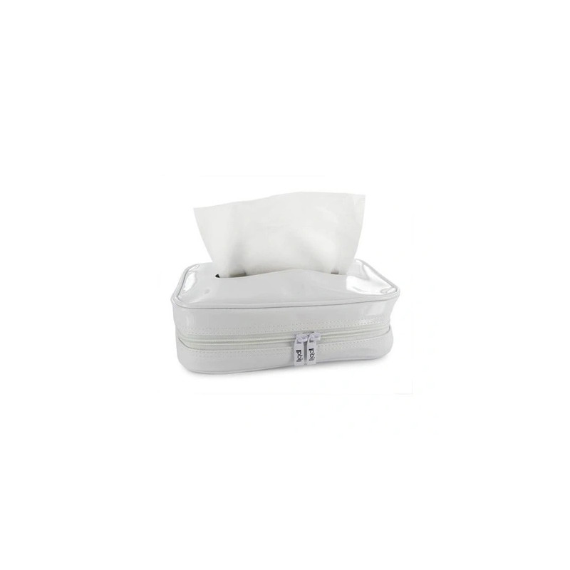 Pbi Tissue Box Cover Vinyl White 24*13*5.5cm