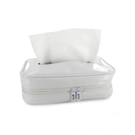 Pbi Tissue Box Cover Vinyl White 24*13*5.5cm