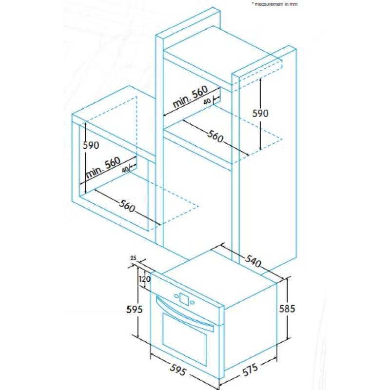 Edesa EOE-8060 P X 65 L A Noir, Acier inoxydable