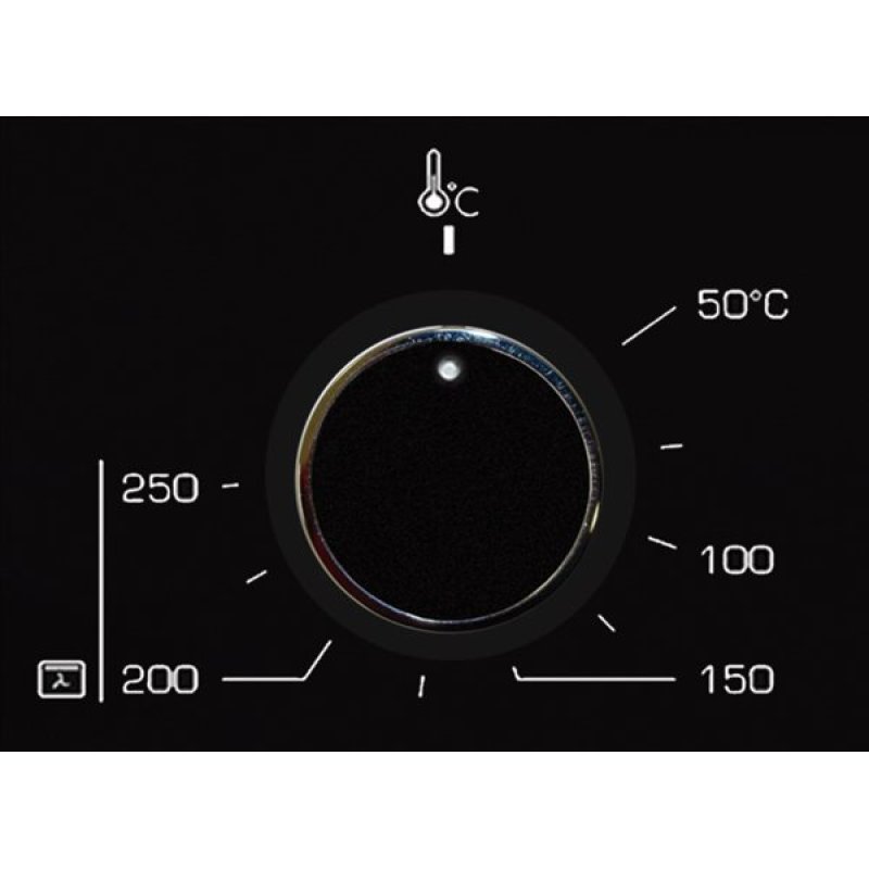 Edesa EOE-7040 BK 70 L A Noir, Acier inoxydable