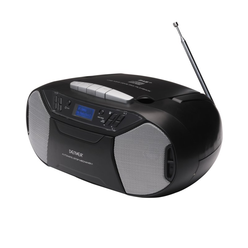 Denver TDC-250 Lecteur de CD Lecteur CD portable Noir, Argent