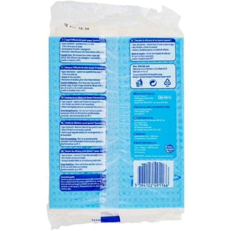 Spontex Cellulose/Plastic Sponge 8-Pack