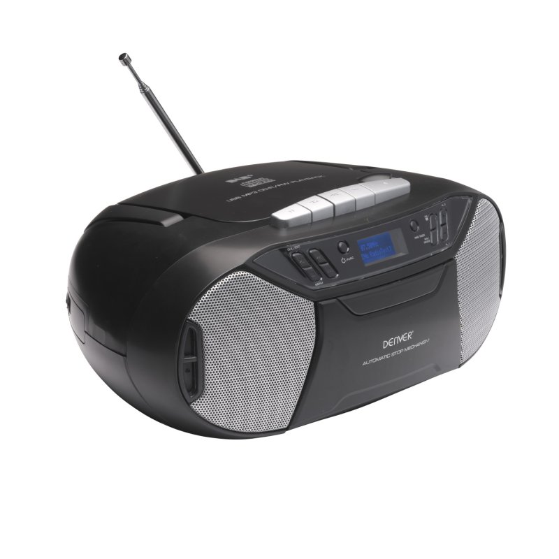 Denver TDC-250 Lecteur de CD Lecteur CD portable Noir, Argent