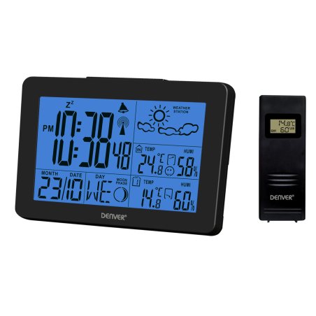 Denver WS-530BLACK digital weather station Black Battery
