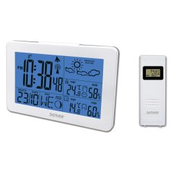 Denver WS-530WHITE digital weather station White Battery