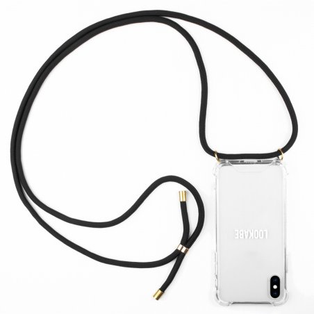 Coros LOO005 mobile phone case 16.5 cm (6.5") Cover Black, Transparent