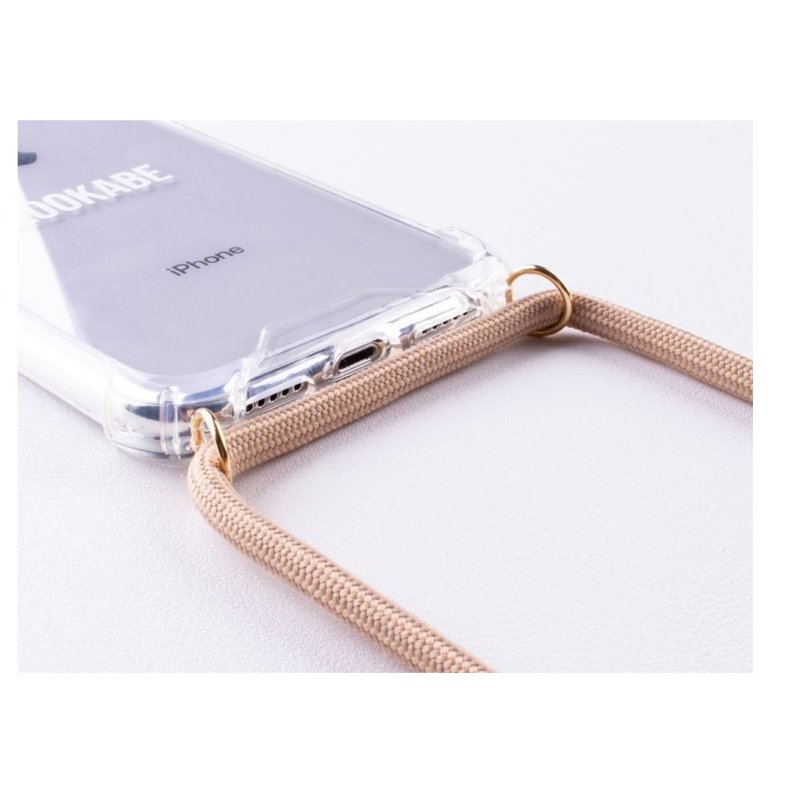 Lookabe Necklace iPhone Xs gold nude loo008