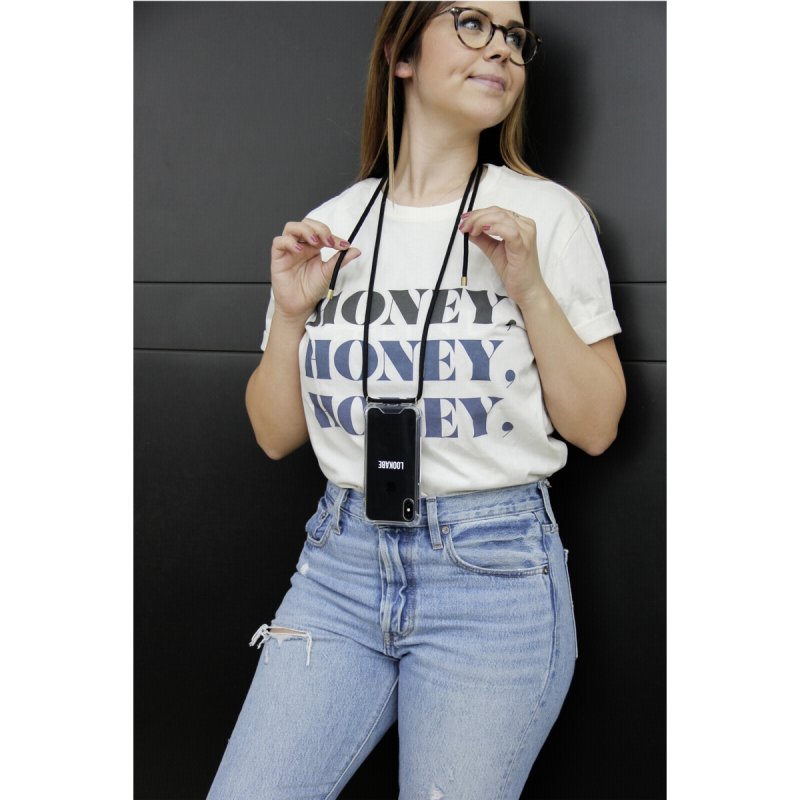 Coros LOO003 mobile phone case 14.7 cm (5.8") Cover Black, Transparent