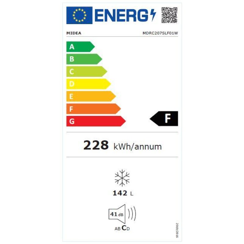 Midea MDRC207SLF01G (MCF150W) white