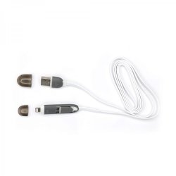 Sbox 2IN1W USB-Micro USB+IPH.5 M/M 1M white