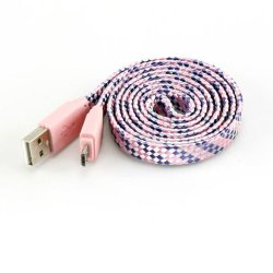 Sbox USB-Micro USB 2.0 M/M 1m colorfull blister rose USB-103CF-P