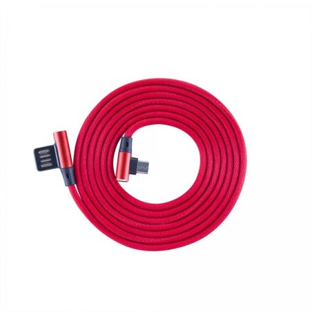 Sbox USB-Micro USB 90 M/M 1.5m USB-MICRO-90R strawberry red