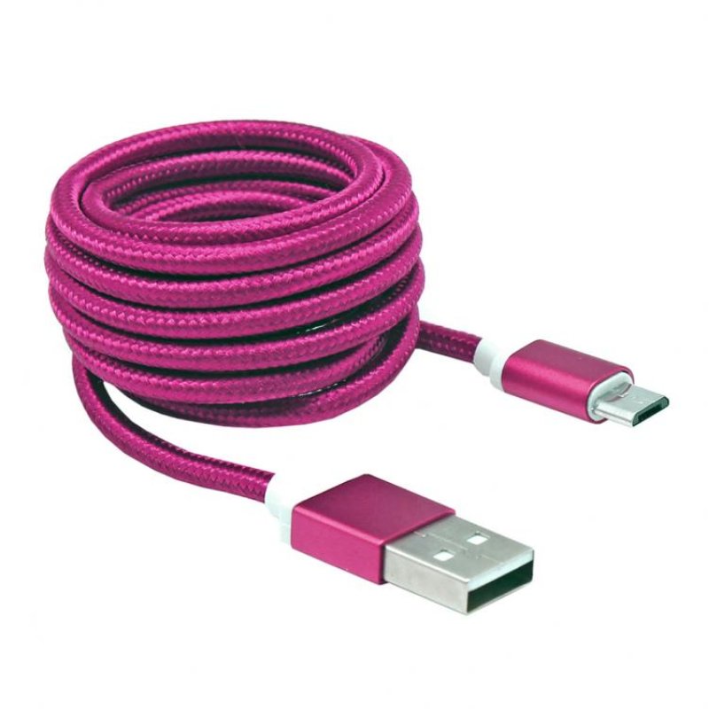 SBOX USB-10315P USB cable 1.5 m USB 2.0 USB A Micro-USB B Pink