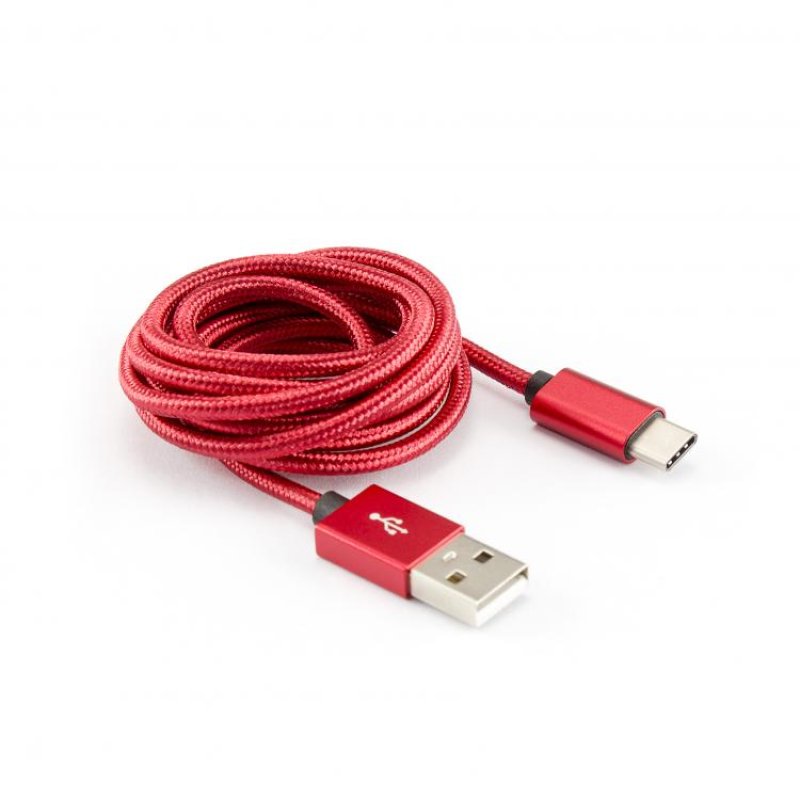 Sbox USB-Type-C M/M 1.5m CTYPE-1.5R strawberry red