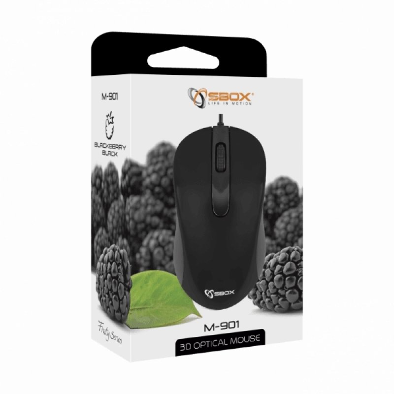 Sbox Optical Mouse M-901 black