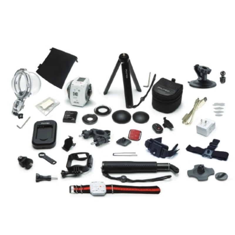 Kodak 4KVR360 caméra pour sports d'action 21,14 MP 4K Ultra HD CMOS 25,4 / 2,3 mm (1 / 2.3") Wifi 130 g