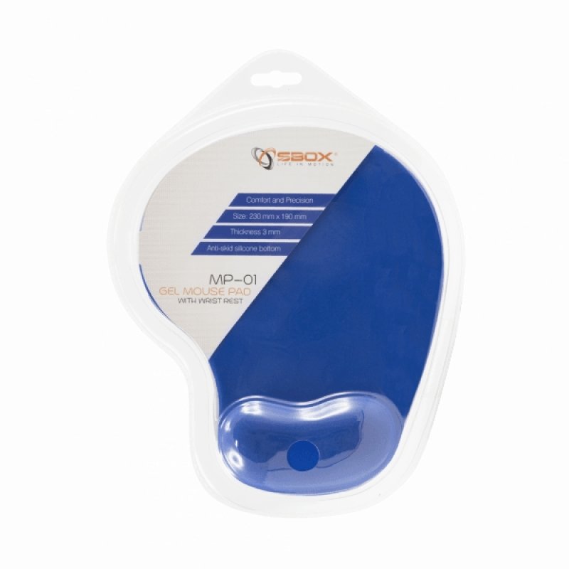Sbox MP-01BL Gel Mouse Pad blue