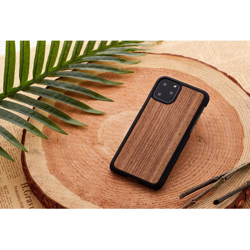MAN&WOOD SmartPhone case iPhone 11 Pro Max black walnut black