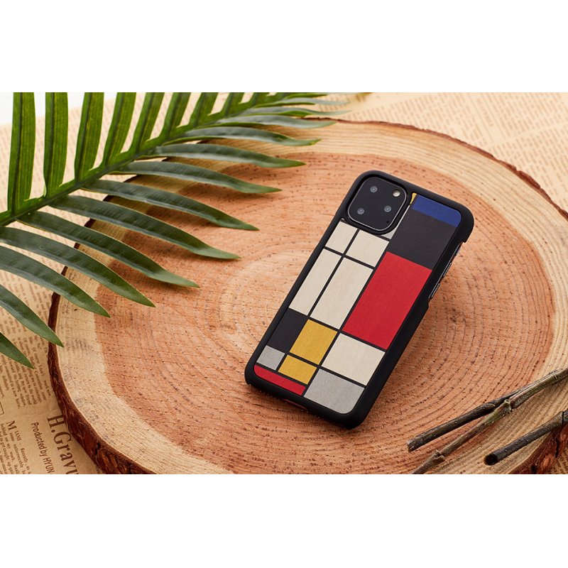 MAN&WOOD SmartPhone case iPhone 11 Pro Max mondrian wood black